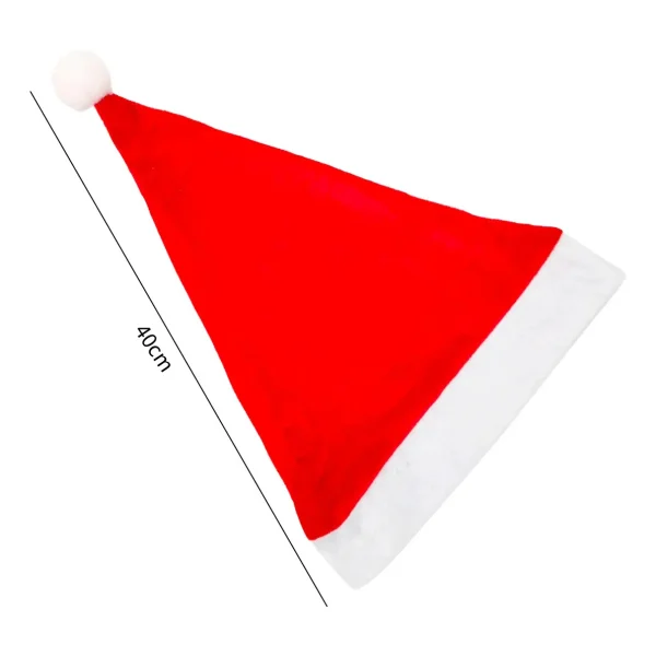 Gorro Navidad Adorno Papa Noel Gorrito Color Rojo Premium Rojo