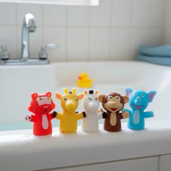 Titeres De Dedos Juguete Bebe Para Baño Infantil De Bañera
