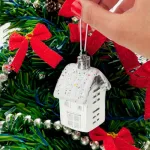 Set Casas Colgante Navideño Decoracion Navidad Adornos X2