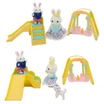 Casa De Conejos Expreso Polar Rosa Con Accesorios Y Tobogán