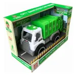 Camión Recolector De Basura Juguete A Fricción Color Verde Personaje 4228