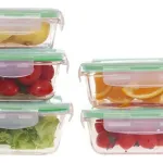 X7 Taper Frasco Hermético Organizador Freezer Plástico Color Transparente