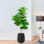 Planta Artificial Grande 130cm Ficus Decoracion Interior Ext Color Verde Claro