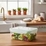 X7 Taper Frasco Hermético Organizador Freezer Plástico Color Transparente