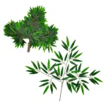 Jardin Vertical Artificial Ramo Planta Decorativa Verde X12