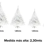 Arbol De Navidad Blanco Fabesa Montañes Deluxe 1,50mts Pie Metal