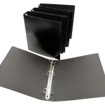 Carpeta Escolar N°3 Avios 3 Anillos 3x40 Fibra Negra