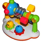 Set De Actividades Musical Sonajero Con Luz Para Bebe Color Blanco