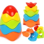 Bloques Apilables Expreso Polar Rojos Juguete Didáctico Bebés Rojo