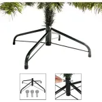 Árbol De Navidad Tradicional Expreso Polar Tronador De Lujo De 180cm Verde