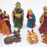 Pesebre Navideño Sagrada Familia Ceramica Artesanal 8 Pzs