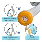 Andador Caminador Bebé Con Luz Sonido Y Set De Actividades Color Celeste