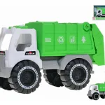 Camión Recolector De Basura Juguete A Fricción Color Verde Personaje 4228