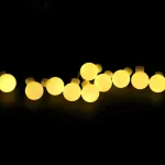 Luces De Navidad X20 Bolitas A Pilas Guirnalda Led 3mts Luces Calidas