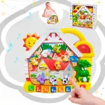 Piano Infantil Organo Musical Educativo Aprendizaje Animales Color Amarillo