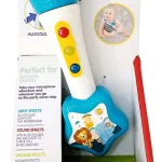 Microfono Bebes Musical Con Luz Y Sonido Color Blanco