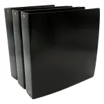 Carpeta Escolar N°3 Avios 3 Anillos 3x40 Fibra Negra