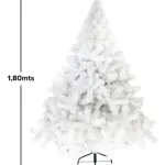 Arbol De Navidad Blanco Montañes Deluxe 1,80mts Decoración