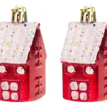 Set Casas Colgante Navideño Decoracion Navidad Adornos X2