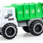 Camión Recolector De Basura Juguete A Fricción Color Verde Personaje 4228