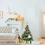 Arbolito Navidad Tronador Lujo 1,20m Kit 30 Deco Rojo Plata