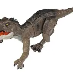 Dinosaurio Juguete Con Control Remoto Con Luces Y Sonido Color Marrón Claro