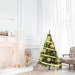 Arbol Navidad Tronador Lujo 1,80mts + Kit 60 Oro Cybermonday