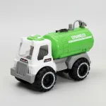 Camión Cisterna Lanza Agua Juguete A Fricción Color Verde Personaje 4227