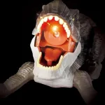 Dinosaurio Juguete Con Control Remoto Con Luces Y Sonido Color Marrón Claro