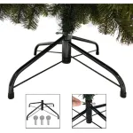 Árbol De Navidad Arbolito Pino Montañes Deluxe 2.1mts Base Metálica Verde Oscuro