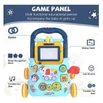 Andador Caminador Bebé Con Luz Sonido Y Set De Actividades Color Celeste