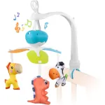 Movil Cunero Cuna Musical Giratorio Cochecito Bebe Animales