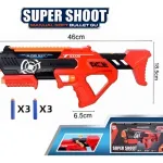 Pistola Lanzadora Expreso Polar Hidrogel Y Dardos 2 En 1 Modelo 6703 Rojo