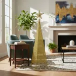 Arbol Navideño Piramide Con Puntal Estrella Decoración 95cm