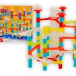 Laberinto De Bolitas Didactico Escalera Pelotas 88 Piezas Color Rojo