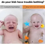 Set Animales De Goma Muñecos Para Jugar En La Bañera Color Naranja