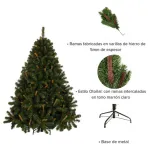 Árbol De Navidad Fabesa Expreso Polar Alpino 1.3m Verde Oscuro