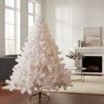 Arbol De Navidad Blanco Montañes Deluxe 2,30mts Pie Metal