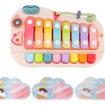Juguete Musical Piano Con Xilofón Didactico Bebe Color Blanco