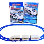 Tren Bala Juguete Pista Alta Velocidad Con Vías Y Sonidos Color Blanco