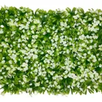 Jardin Vertical Artificial Muro Verde Panel Frondoso Plantas Color Verde/blanco
