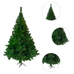 Árbol Navidad 1.5m Verde Expreso Polar Tronador Base Metal Frondoso