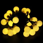 Luces De Navidad X20 Bolitas A Pilas Guirnalda Led 3mts Luces Calidas