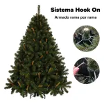 Fabesa S.a. Árbol De Navidad Alpino 1.8mts Base Metálica Color Verde