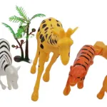 Muñecos Animales De La Selva Toyland Plástico 5 Figuras + 3 Accesorios