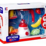 Juego De Cocina Infantil: Licuadora Roja Con Frutas Y Más
