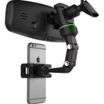 Soporte Celular Espejo Retrovisor Auto Giratorio 360° Expreso Polar Negro