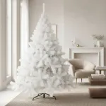 Arbol De Navidad Blanco Montañes Deluxe 1,80mts Decoración