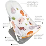 Silla Mecedora Plegable Baño Bebé Expreso Polar Antideslizante Reclinable 0-24 Meses Blanco
