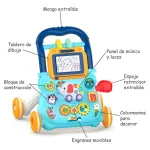 Andador Caminador Bebé Con Luz Sonido Y Set De Actividades Color Celeste